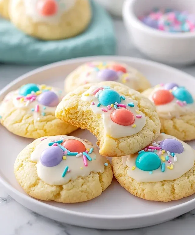 Easter Cake Mix Cookies