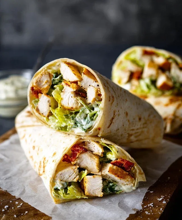 Chicken Caesar Wraps