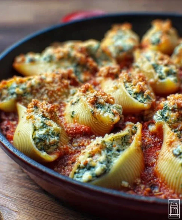 Spinach and Ricotta Stuffed Shells Recipe