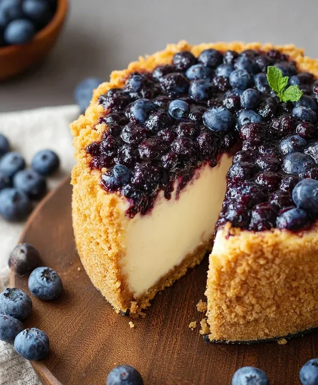 Blueberry Crum extract extractble Cheesecake