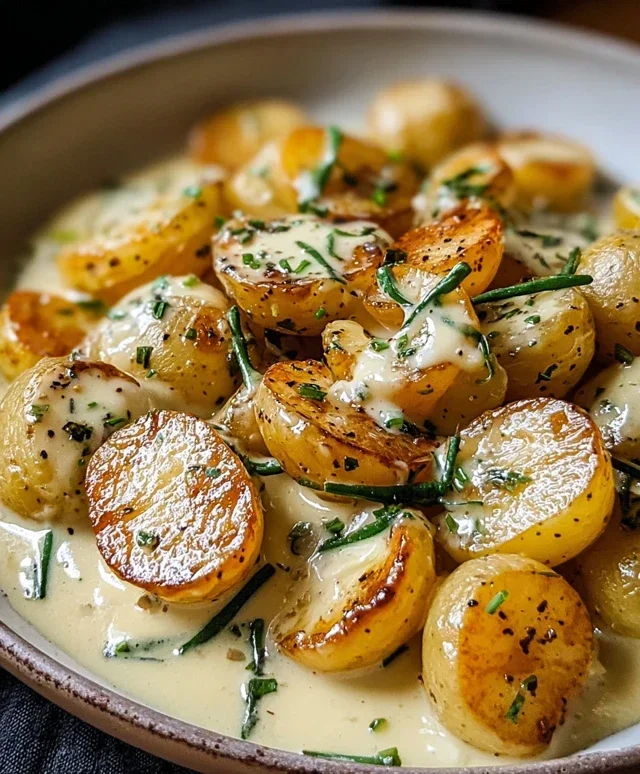 Creamy Garlic Sauce Potatoes