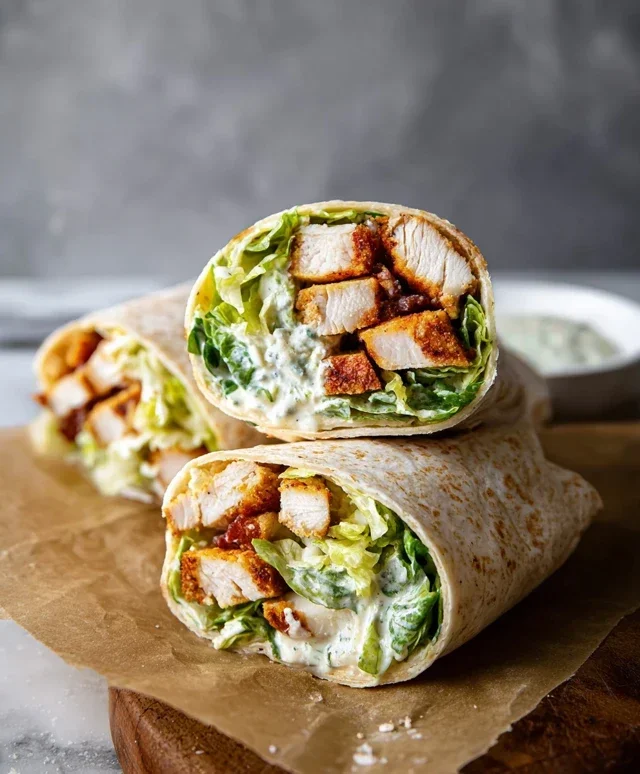 Chicken Caesar Wraps