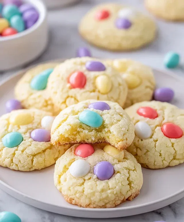 Easter Cake Mix Cookies