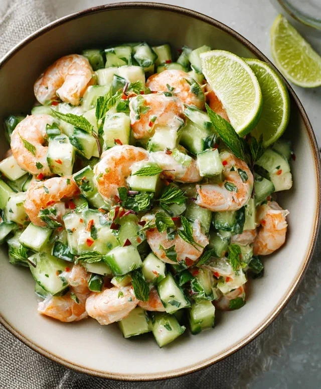 Cucumber Shrimp Salad