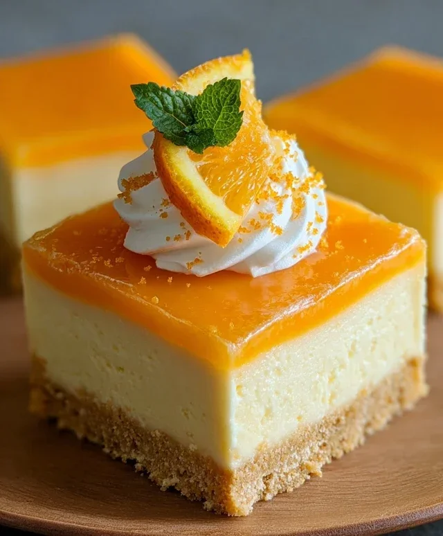 Orange Creamsicle Cheesecake Bars