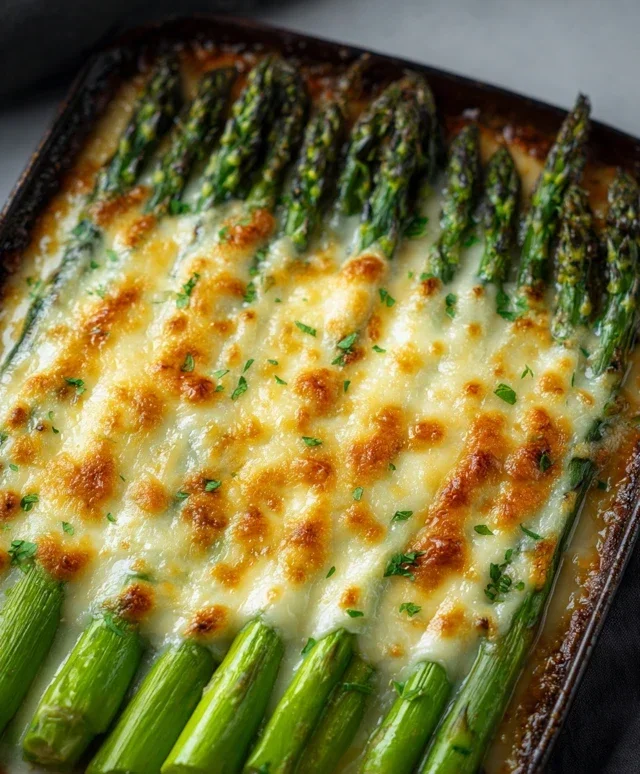 Cheesy Baked Asparagus