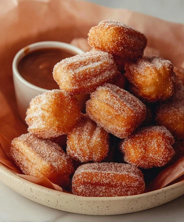 Sweet Air Fryer Churro Bites Recipe