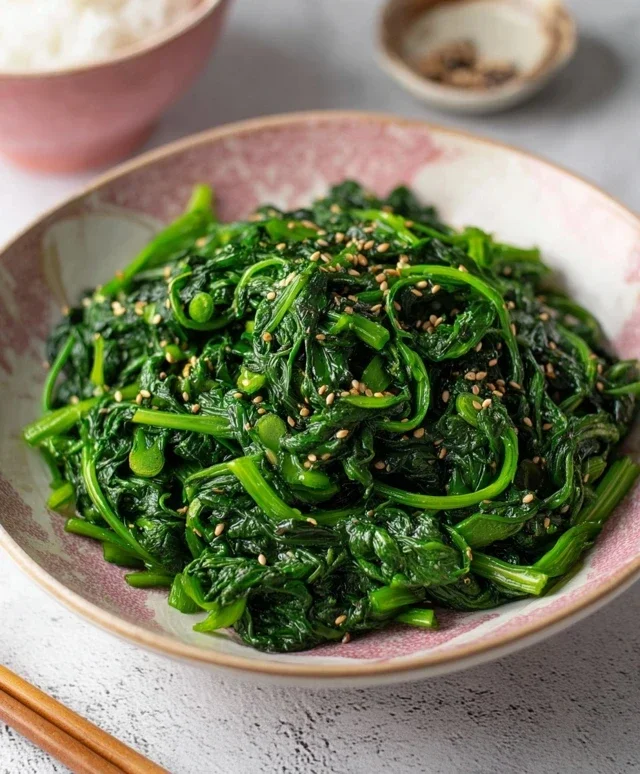 Korean Spinach Side Dish (Sigeumchi Namul)