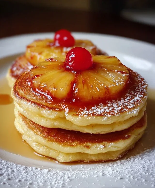 Pineapple Upside-Down Pancakes
