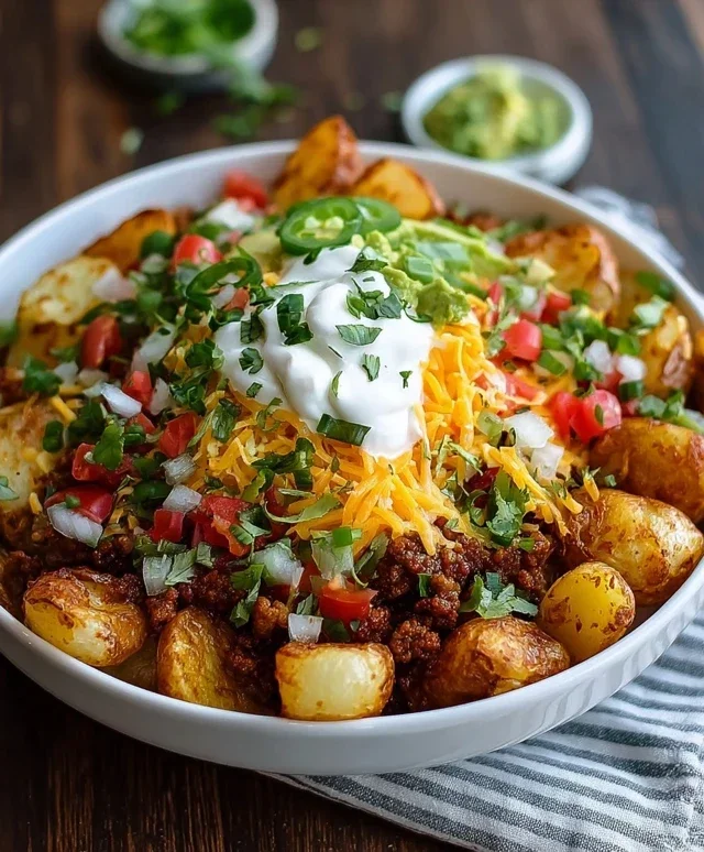 Loaded Potato Taco Bowl