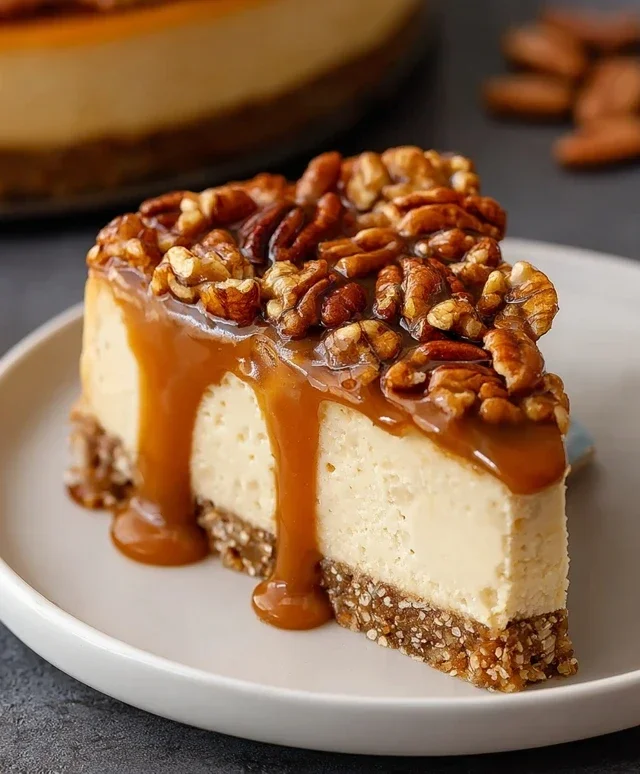 Pecan Caramel Cheesecake