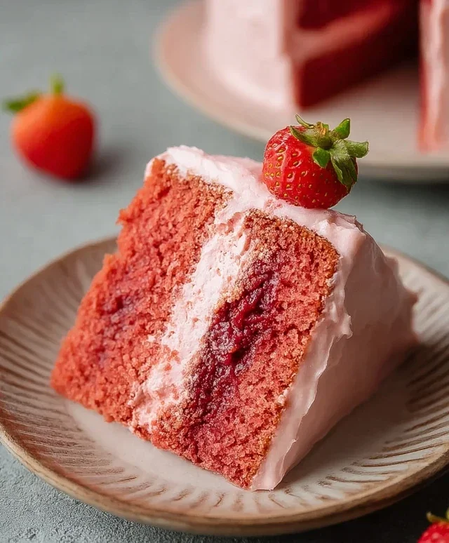 Small-batch Vegan Strawberry Cake