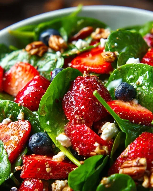 15-Minute Strawberry Spinach Salad