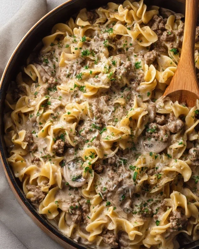 30-Minute Ground Beef Stroganoff