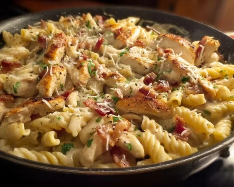 Chicken Beef Beef Bacon Ranch Pasta