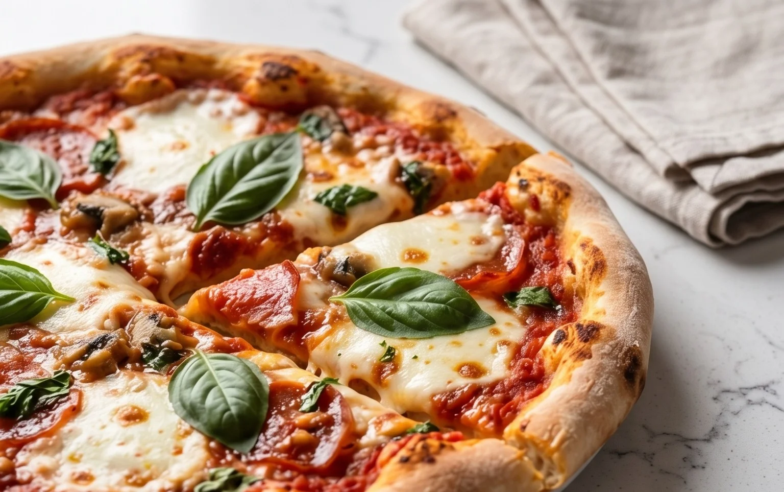 An excellent No Yeast Pizza Dough - quick easy homemade pizza!