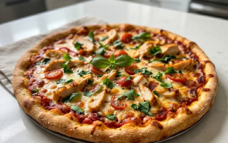 Chicken Crust Pizza (Low Carb + High Protein