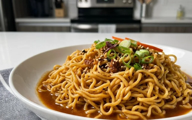 Easy Saucy Ramen Noodles