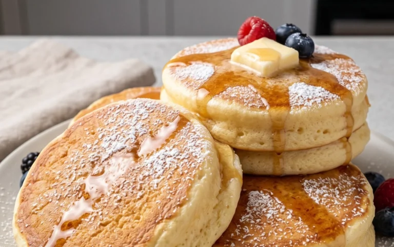 Fluffy Japanese Soufflé Pancakes