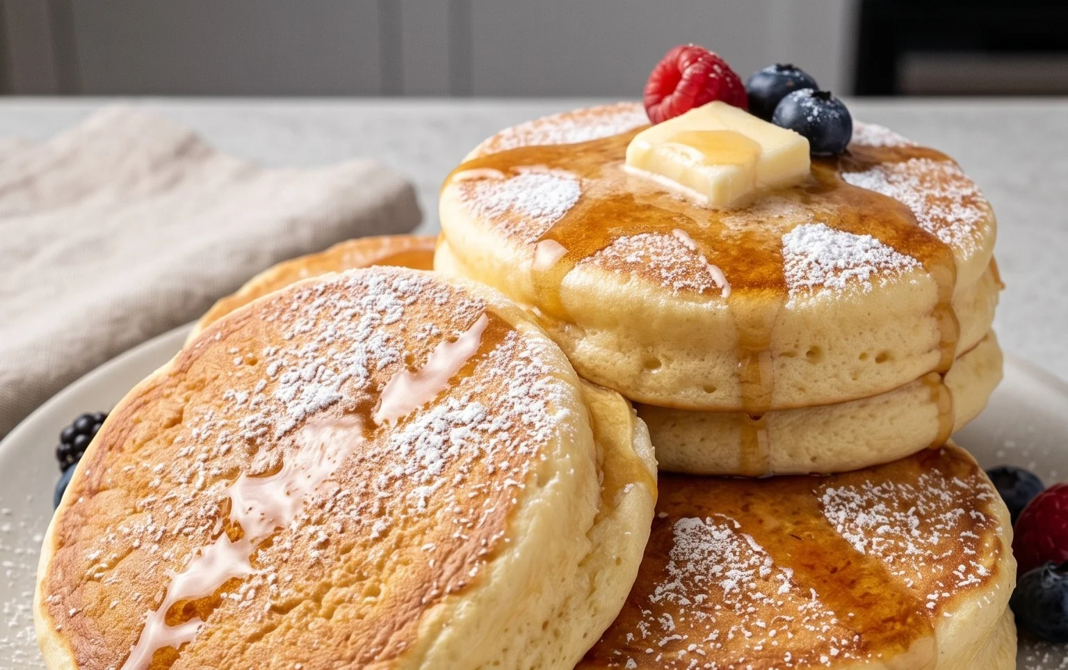 Fluffy Japanese Soufflé Pancakes