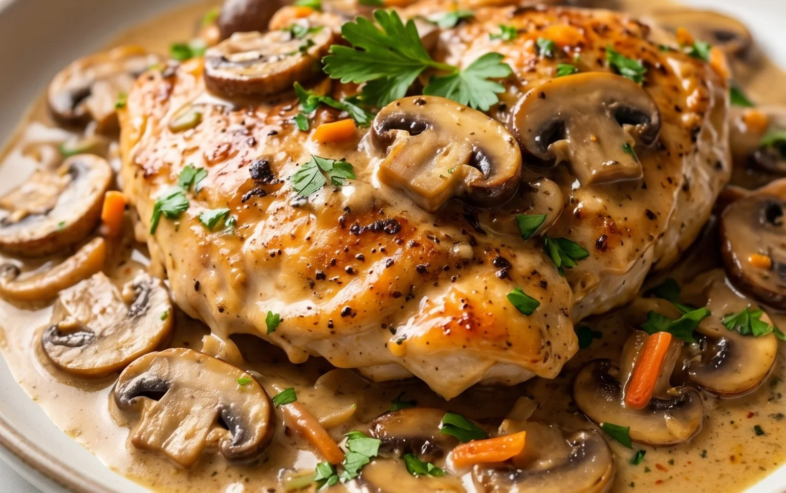 Creamy Mushroom Chicken Recipe