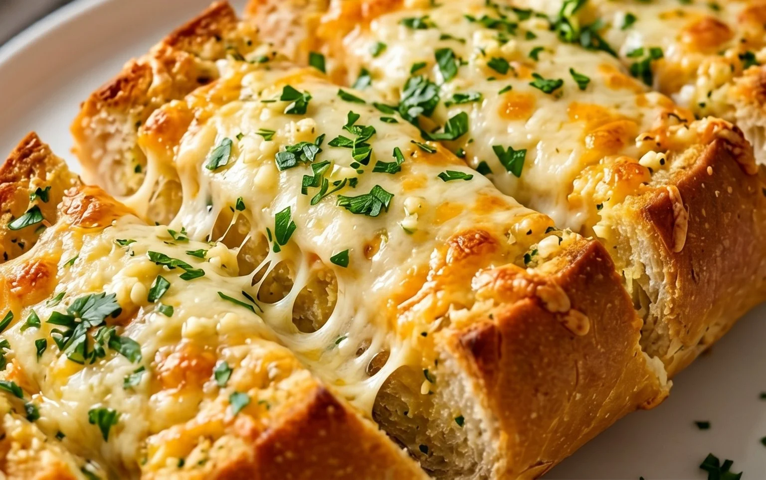 BEST CHEESY GARLIC BREAD RECIPE