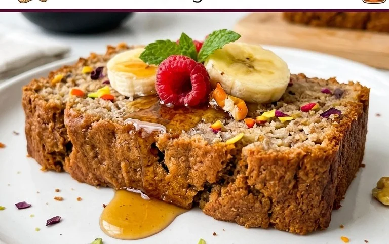 Healthy 5-Ingredient Flourless Banana Bread