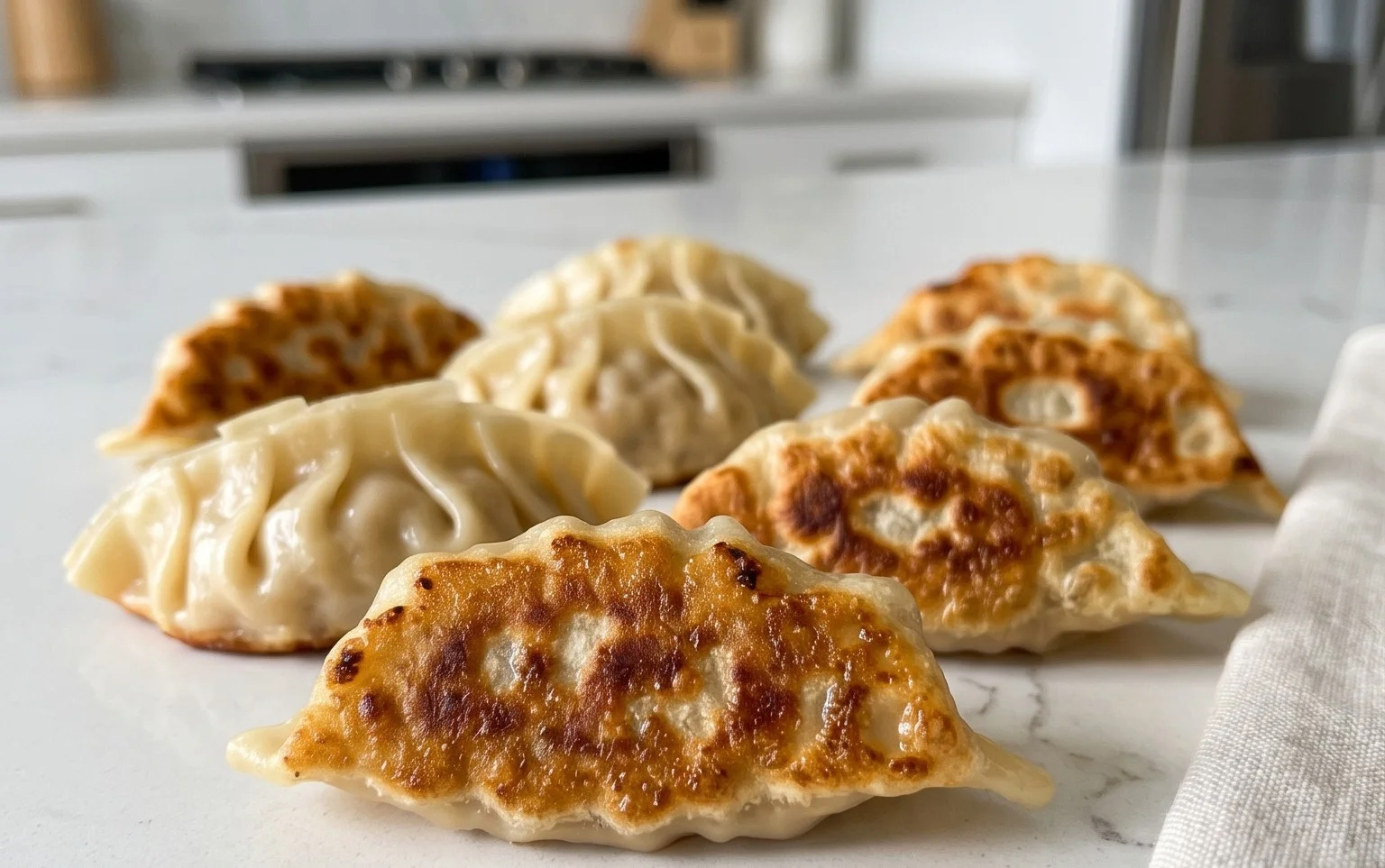 Chicken Potstickers (Pan Fried Dumplings)