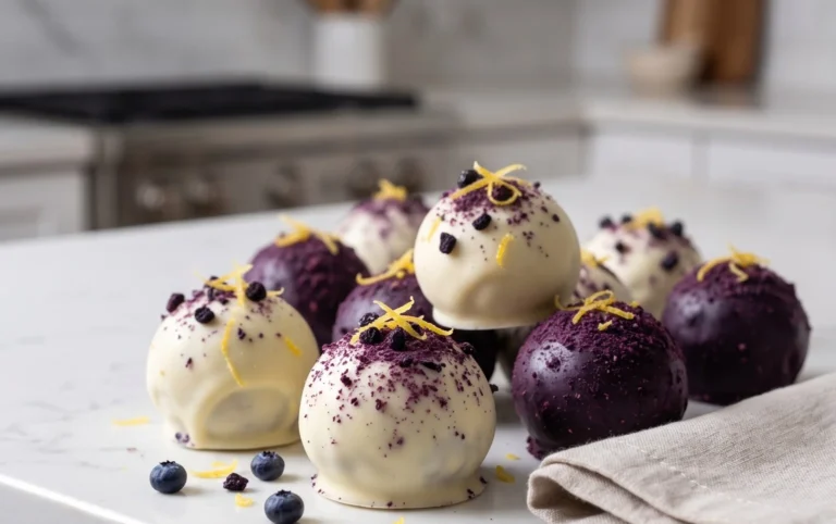 LEMON BLUEBERRY TRUFFLES