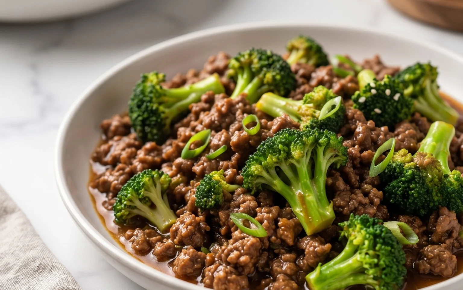 Ground Beef and Broccoli