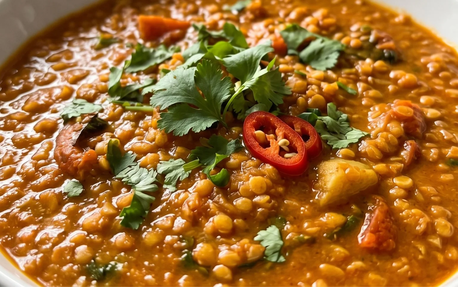 Spicy Red Lentil Curry