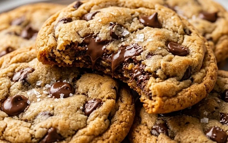 Crispy and Chewy Chocolate Chip Cookies