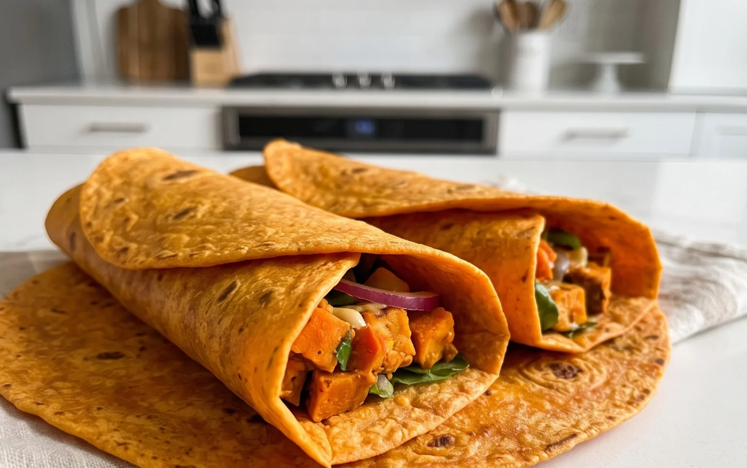 Sweet Potato Tortillas (Gluten-Free Vegan Wraps)