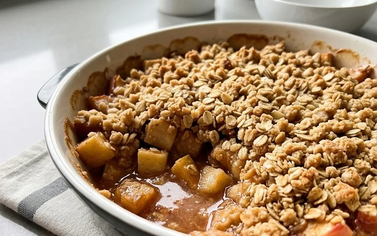 Healthy Breakfast Apple Crum extractble