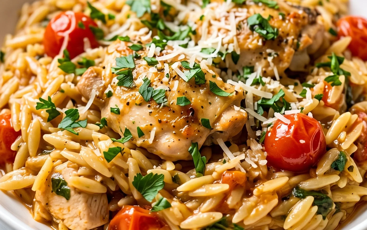Chicken Orzo (30-Minutes, One-Pan)