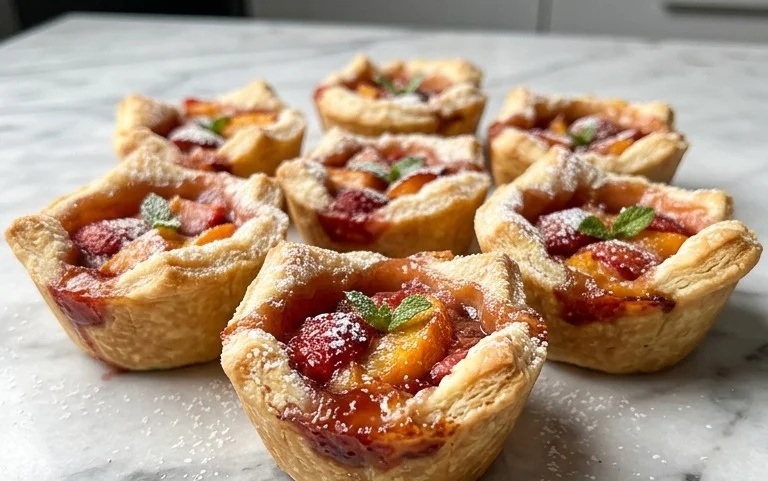 Strawberry Peach Pie Bites