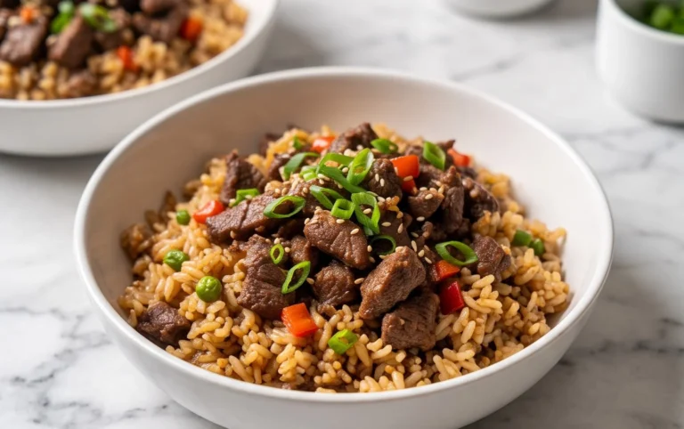 Beef Pepper Rice Bowl is a delicious meal option.