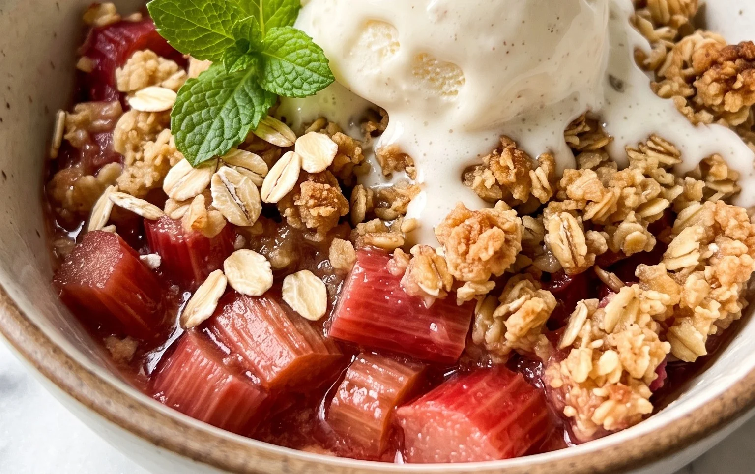 Easy Rhubarb Crisp
