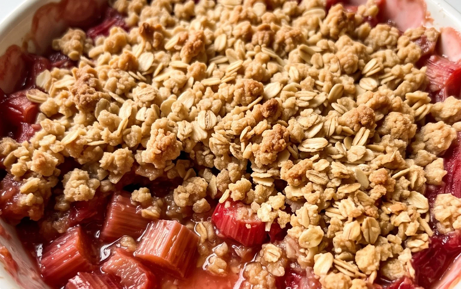 Easy Rhubarb Crisp