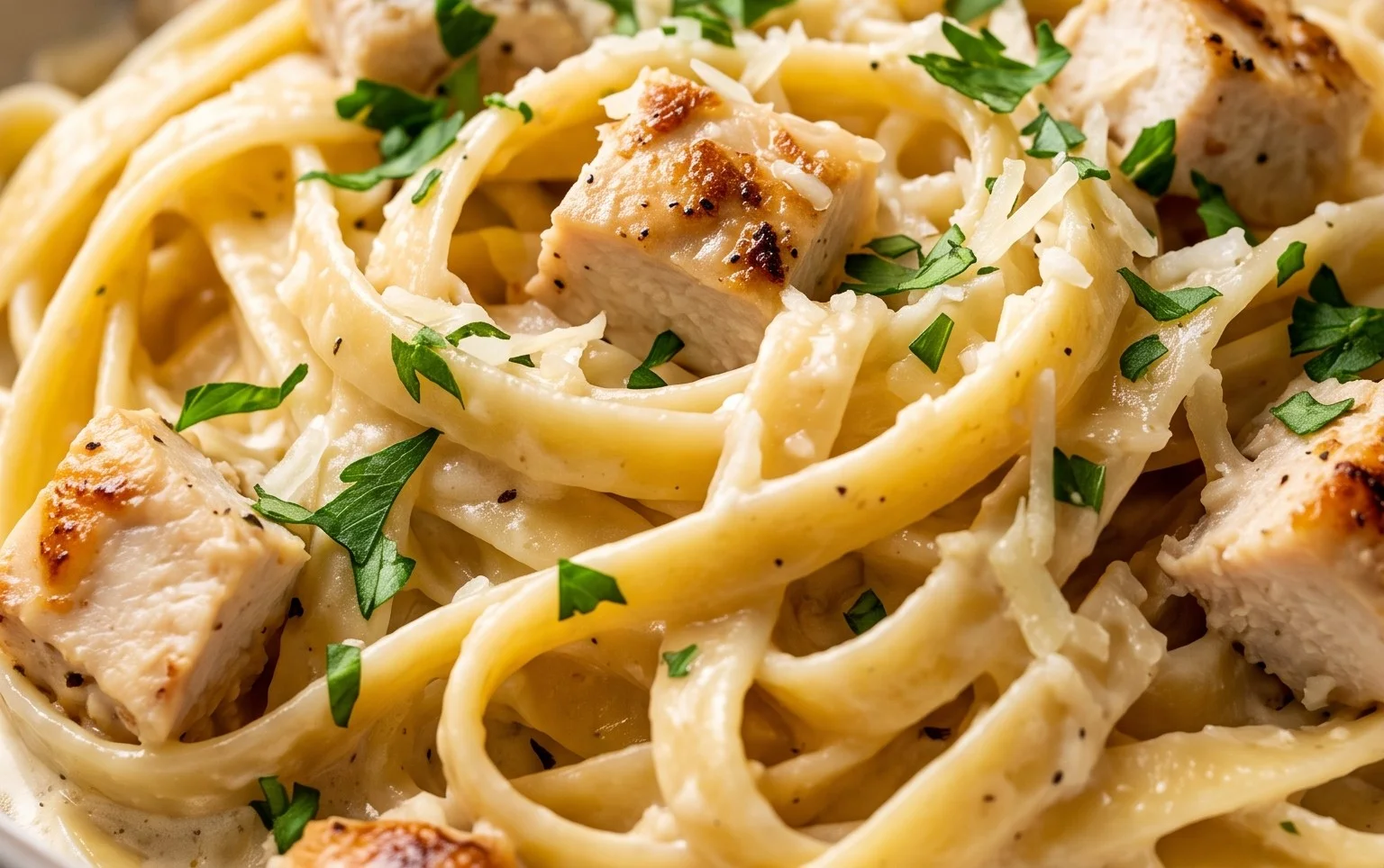 Low Calorie Chicken Alfredo
