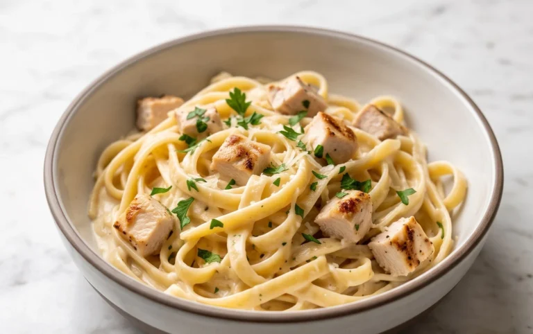 Low Calorie Chicken Alfredo