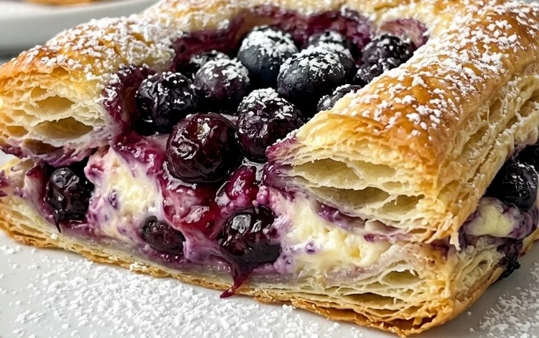 Blueberry Cream Cheese Puff Pastry