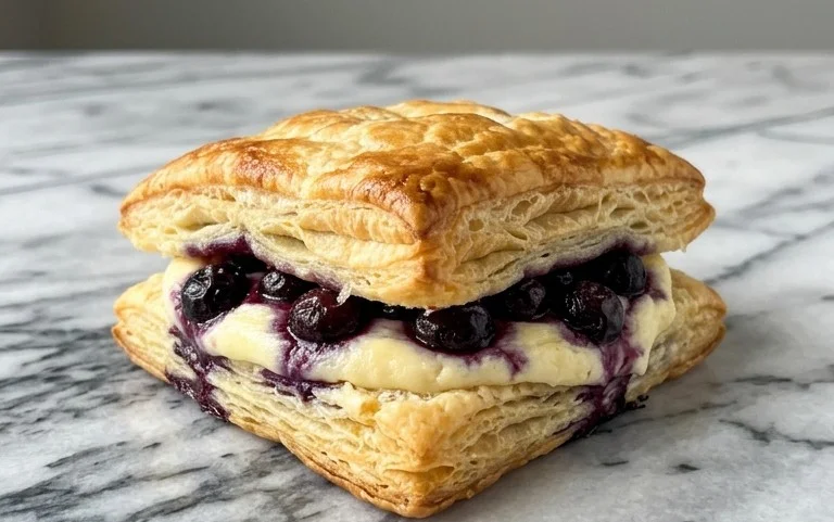 Blueberry Cream Cheese Puff Pastry