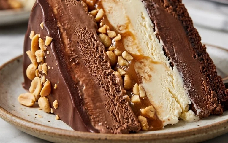Buster Bar Ice Cream Cake