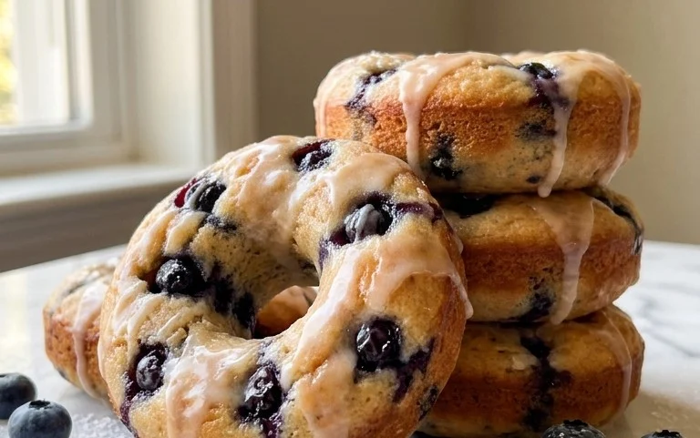 Blueberry Cake Donuts