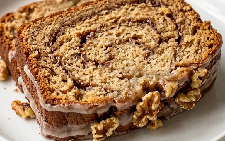 Cinnamon Roll Banana Bread