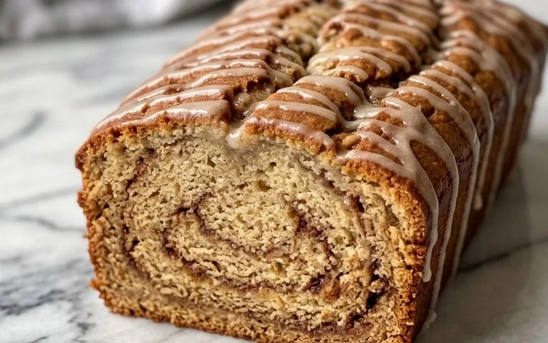 Cinnamon Roll Banana Bread
