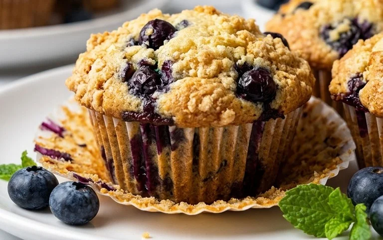 Homemade Blueberry Muffins
