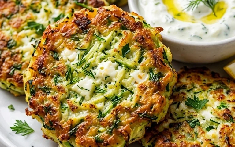 Kolokithokeftedes (Greek Zucchini Fritters)