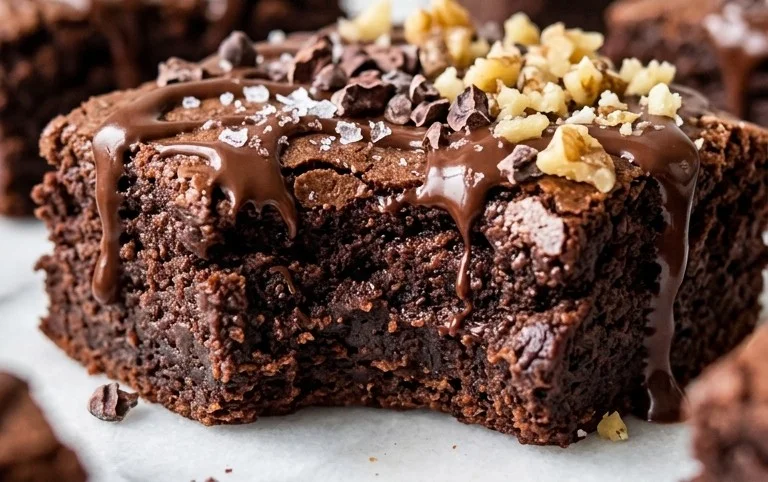 Flourless Chickpea Brownies (Vegan & Gluten Free)
